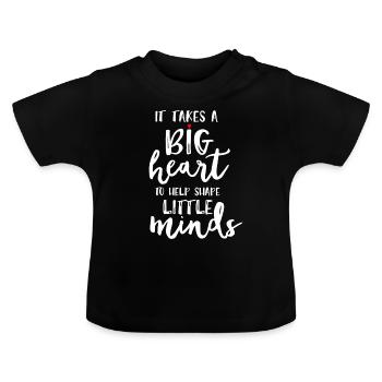 Teacher Gift Education School Sayings Teacher Training - Baby Organic T-Shirt with Round Neck - black - Front