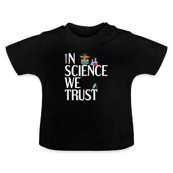 Teacher Researcher Science Scientist - Baby Organic T-Shirt with Round Neck - black - Front