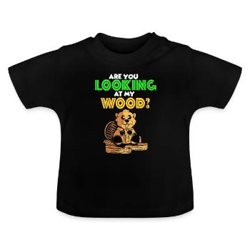 Biber - Baby Bio-T-Shirt mit Rundhals - Schwarz - Vorne