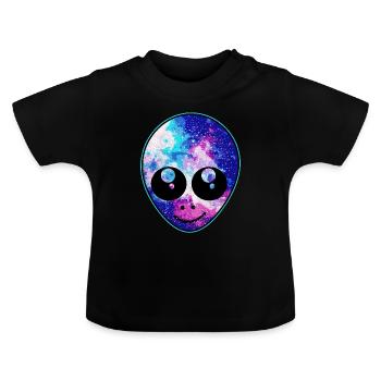 Aliens - Baby Bio-T-Shirt mit Rundhals - Schwarz - Vorne