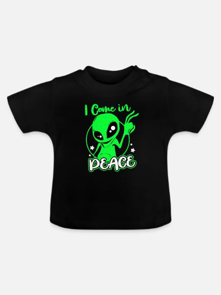 Aliens - Baby Bio-T-Shirt mit Rundhals - Schwarz