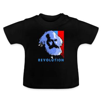 Communisme - T-shirt bio col rond Bébé - noir - Devant