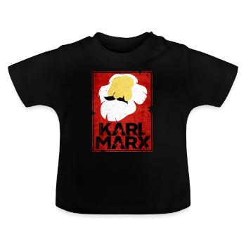 Communisme - T-shirt bio col rond Bébé - noir - Devant