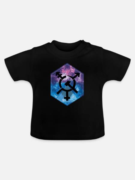 Kommunismus - Baby Bio-T-Shirt mit Rundhals - Schwarz