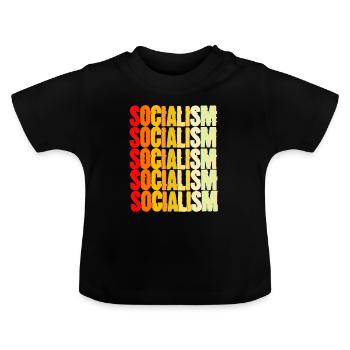 Communisme Lénine Marx Lutte des classes social - T-shirt bio col rond Bébé - noir - Devant