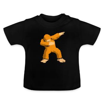 Bigfoot - Baby Bio-T-Shirt mit Rundhals - Schwarz - Vorne