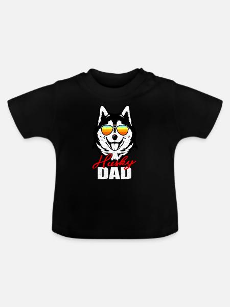 Husky - Baby Bio-T-Shirt mit Rundhals - Schwarz