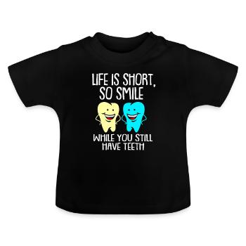 Dentist Gift Dentist Dentist Dentist - Baby Organic T-Shirt with Round Neck - black - Front