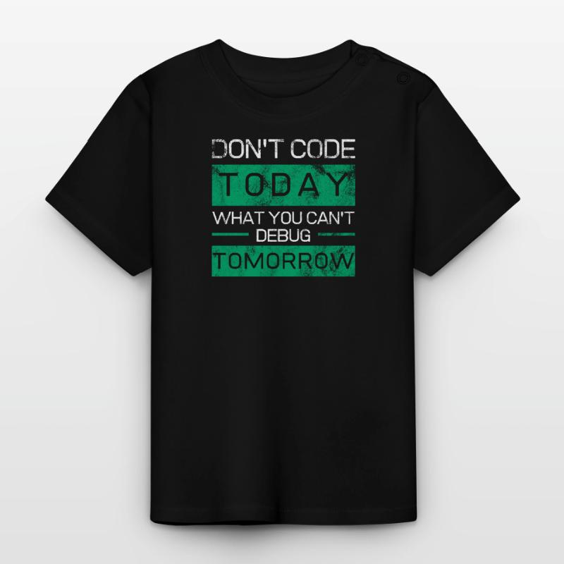 Lustiges Geschenk Programmierer Codierer Nerds Baby Bio-T-Shirt mit Rundhals