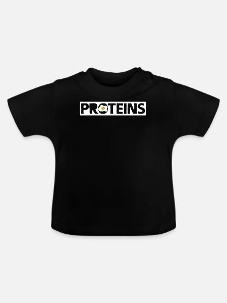 Eier - Baby Bio-T-Shirt mit Rundhals - Schwarz