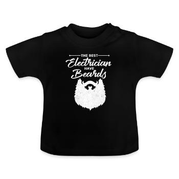 Elektriker - Baby Bio-T-Shirt mit Rundhals - Schwarz - Vorne