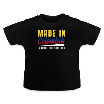 Colombie - T-shirt bio col rond Bébé - noir - Devant