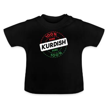 Kurdistan - Baby Organic T-Shirt with Round Neck - black - Front