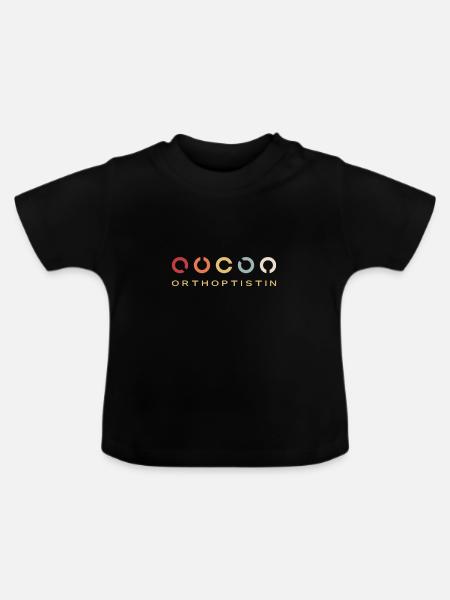 Regalo di anni '90 di professione ortopedico retrò - Maglietta ecologica con scollo rotondo per neonato - nero