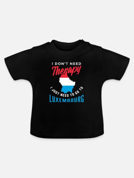 Luxembourg - T-shirt bio col rond Bébé - noir