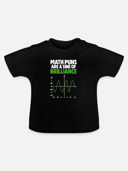 Mathe - Baby Bio-T-Shirt mit Rundhals - Schwarz