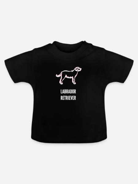 Labrador Retriever - Baby Bio-T-Shirt mit Rundhals - Schwarz