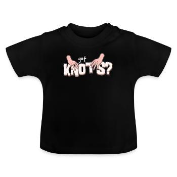 Lustige Massage Therapeutin bekam Knoten Massage-T - Baby Bio-T-Shirt mit Rundhals - Schwarz - Vorne
