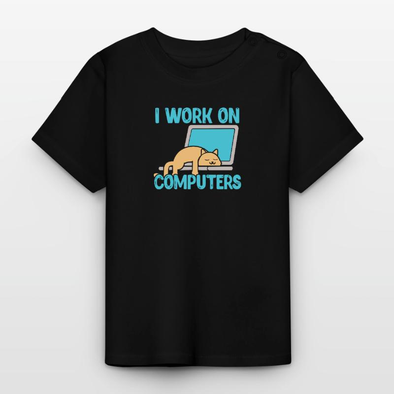 Programmeur informatique code informatique cadeau T-shirt bio col rond Bébé