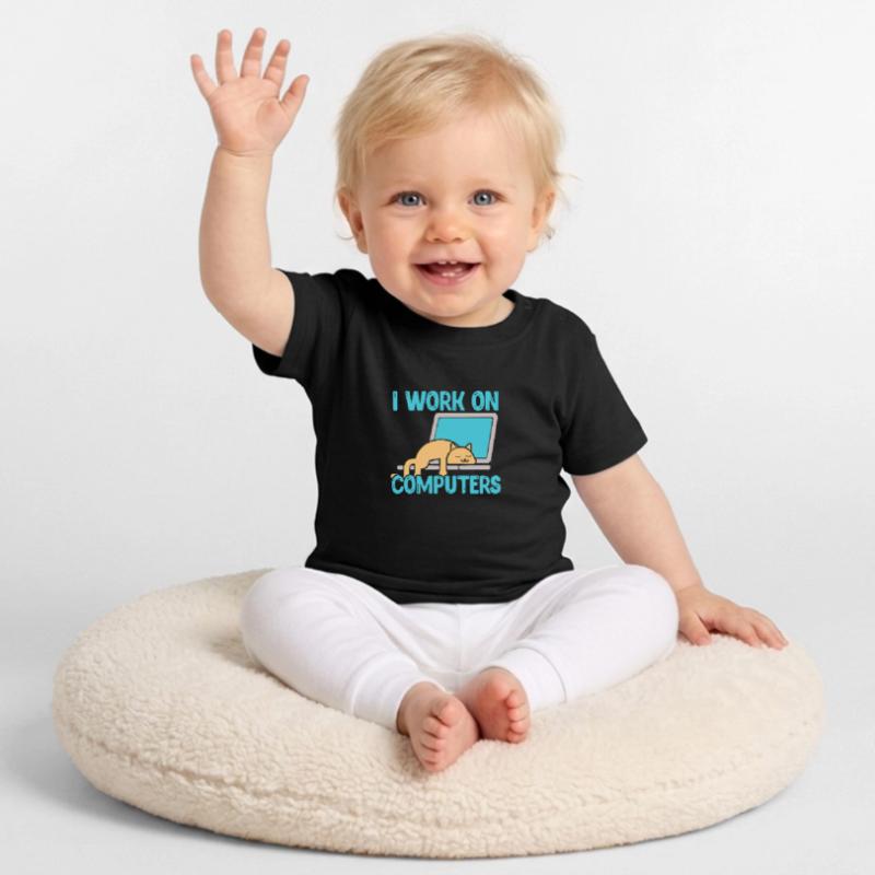 Programmeur informatique code informatique cadeau T-shirt bio col rond Bébé