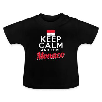 Monaco - T-shirt bio col rond Bébé - noir - Devant