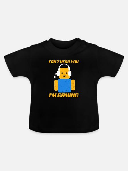 Gaming Roblox - Baby Bio-T-Shirt mit Rundhals - Schwarz