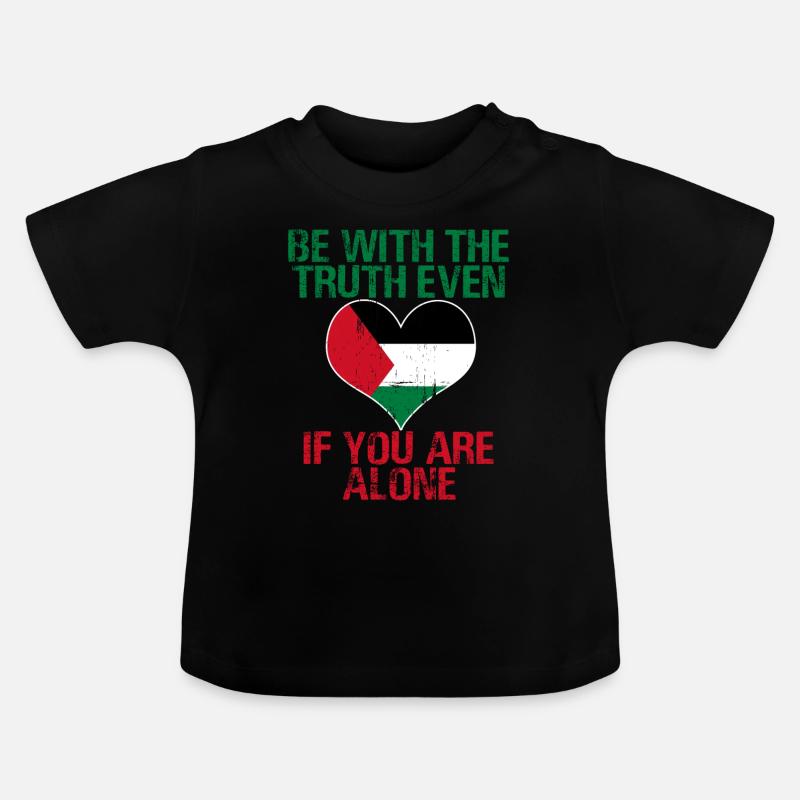 Palestine - T-shirt bio col rond Bébé - noir