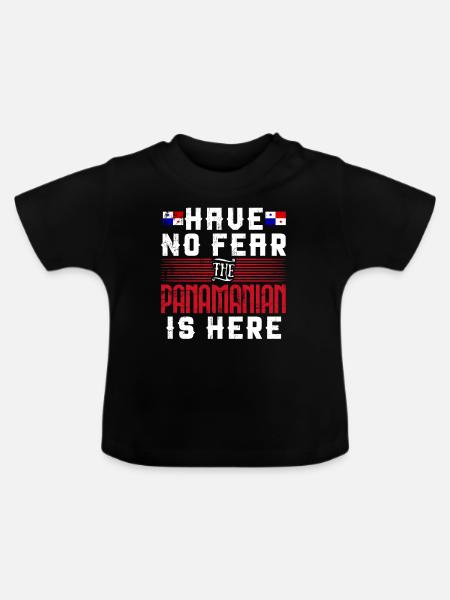 Panama - Baby Bio-T-Shirt mit Rundhals - Schwarz