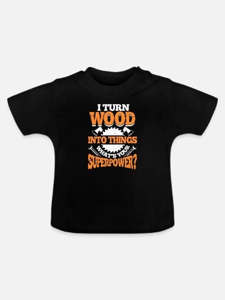 Tischler - Baby Bio-T-Shirt mit Rundhals - Schwarz