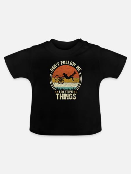 BMX - Baby Bio-T-Shirt mit Rundhals - Schwarz