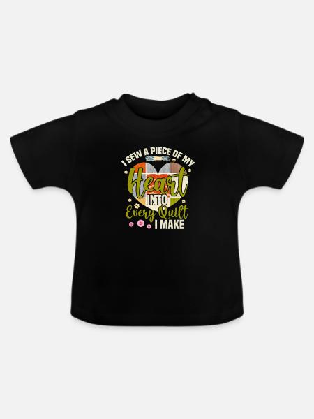 Nähen - Baby Bio-T-Shirt mit Rundhals - Schwarz