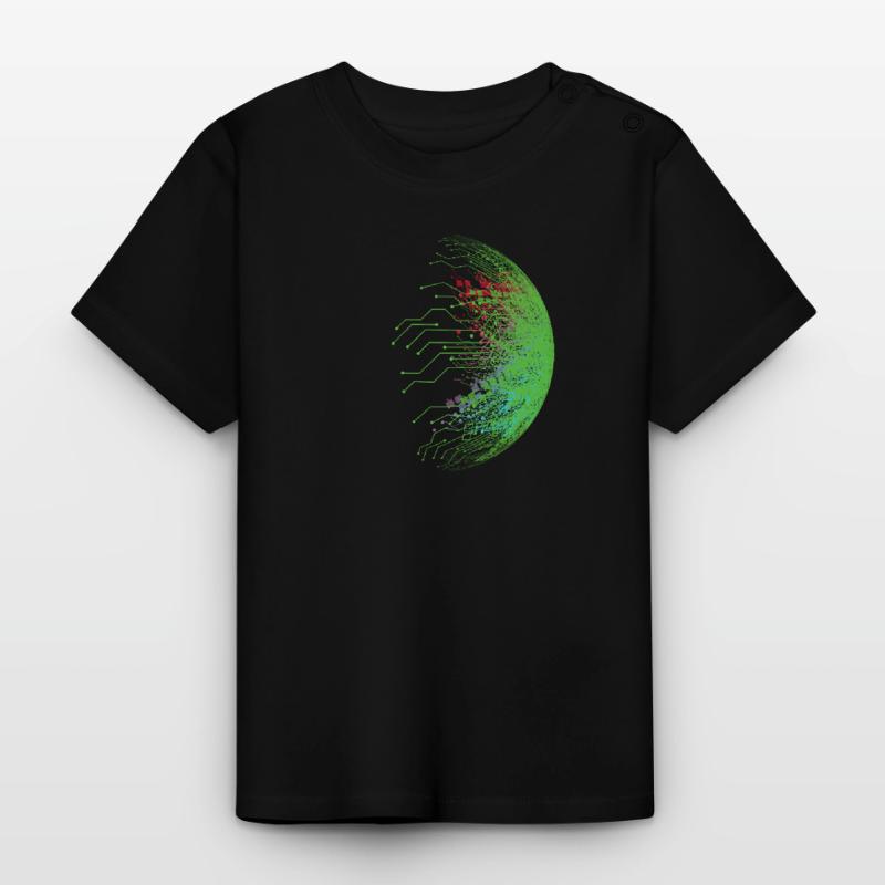 Binary code Baby Organic T-Shirt with Round Neck