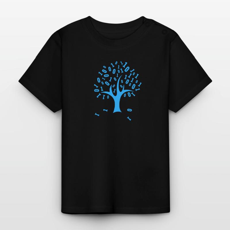 Binary code Baby Organic T-Shirt with Round Neck