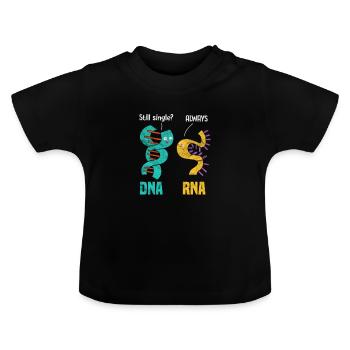 la biologie - T-shirt bio col rond Bébé - noir - Devant
