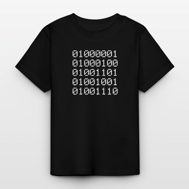 Admin Binär Binärcode Coder Informatiker Binary 01 Baby Bio-T-Shirt mit Rundhals