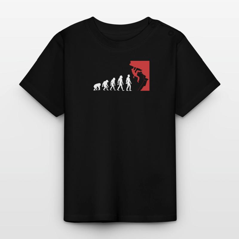 Klettern Evolution Baby Bio-T-Shirt mit Rundhals