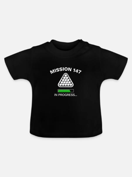Snooker Frame 147 Maximum In Progress Geschenk - Baby Bio-T-Shirt mit Rundhals - Schwarz
