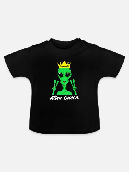 Alien Königin - Baby Bio-T-Shirt mit Rundhals - Schwarz