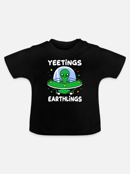 Alien - Baby Bio-T-Shirt mit Rundhals - Schwarz