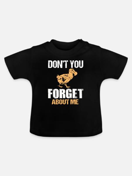 Dodo - Baby Bio-T-Shirt mit Rundhals - Schwarz