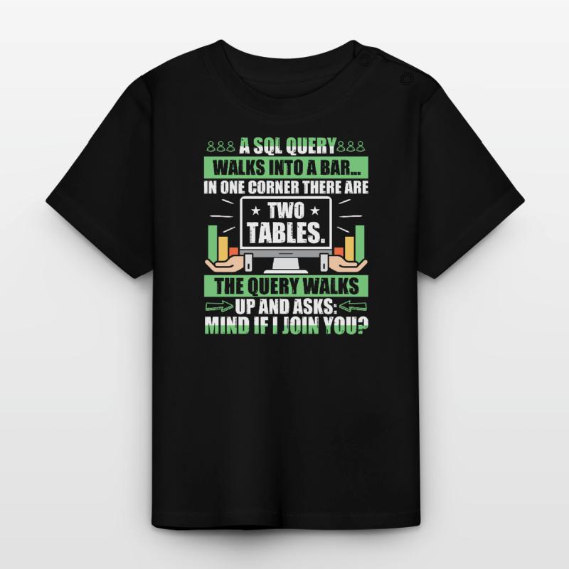 Database Administrator SQL Database Admin T-shirt bio col rond Bébé