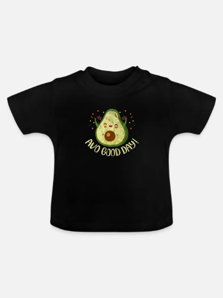 Avocado - Baby Bio-T-Shirt mit Rundhals - Schwarz