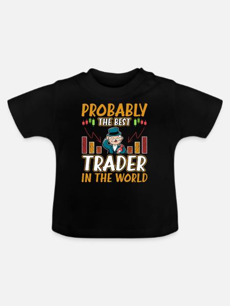 Forex trader #1 - Baby Bio-T-Shirt mit Rundhals - Schwarz