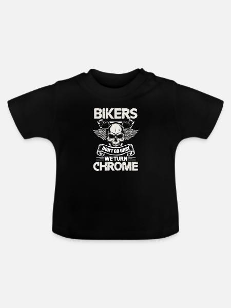 Biker - Baby Bio-T-Shirt mit Rundhals - Schwarz