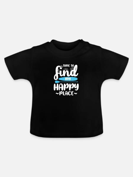 SUP - Baby Bio-T-Shirt mit Rundhals - Schwarz