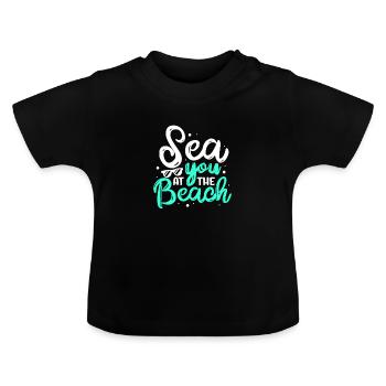 Strand - Baby Bio-T-Shirt mit Rundhals - Schwarz - Vorne
