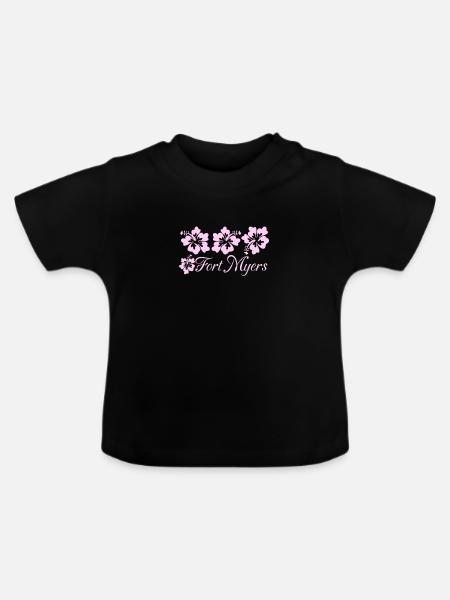 Florida - Baby Bio-T-Shirt mit Rundhals - Schwarz