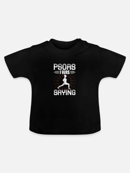 Physiotherapeut Physiotherapie Physio Geschenk - Baby Bio-T-Shirt mit Rundhals - Schwarz