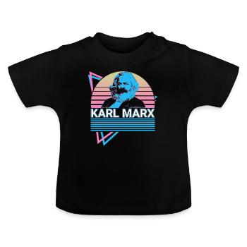 Karl Marx Marxisme Communisme Communiste So - T-shirt bio col rond Bébé - noir - Devant