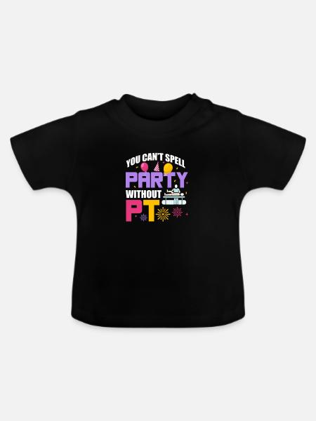 Physiotherapeut - Baby Bio-T-Shirt mit Rundhals - Schwarz